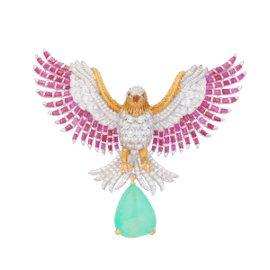 Verde Mirage Eagle Brooch